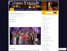 Tablet Screenshot of cyranofriends.wordpress.com