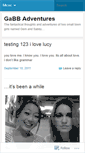 Mobile Screenshot of gabbadventures.wordpress.com