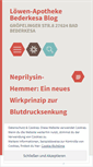 Mobile Screenshot of loewenapothekebederkesa.wordpress.com