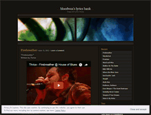 Tablet Screenshot of bloodlyrics.wordpress.com