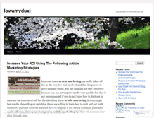 Tablet Screenshot of lowamyduxi.wordpress.com