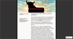 Desktop Screenshot of antitaurinos.wordpress.com