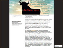 Tablet Screenshot of antitaurinos.wordpress.com