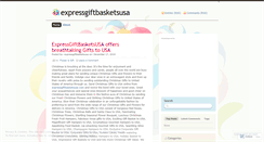 Desktop Screenshot of expressgiftbasketsusa.wordpress.com