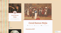 Desktop Screenshot of coralramos.wordpress.com