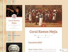 Tablet Screenshot of coralramos.wordpress.com