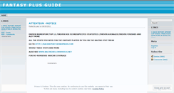 Desktop Screenshot of fantasyplus.wordpress.com