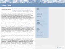 Tablet Screenshot of naimaknows.wordpress.com