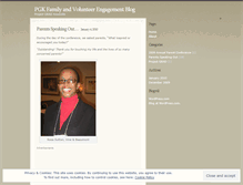 Tablet Screenshot of pgkfamilyandvolunteerengagement.wordpress.com