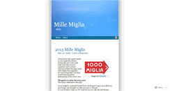 Desktop Screenshot of 1000miglia.wordpress.com