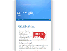 Tablet Screenshot of 1000miglia.wordpress.com