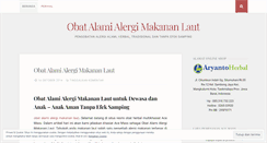 Desktop Screenshot of obatalergimakananlautalami.wordpress.com