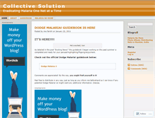 Tablet Screenshot of collectivesolution.wordpress.com