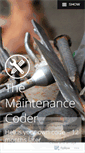 Mobile Screenshot of maintenancecoder.wordpress.com