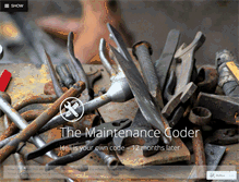 Tablet Screenshot of maintenancecoder.wordpress.com