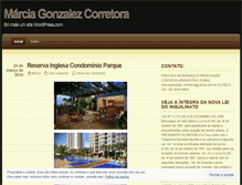 Tablet Screenshot of marciagonzalezcorretora.wordpress.com