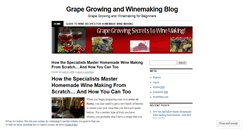 Desktop Screenshot of grapegrowingandwinemaking.wordpress.com