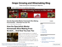 Tablet Screenshot of grapegrowingandwinemaking.wordpress.com