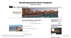 Desktop Screenshot of iberotelaquamarineresort.wordpress.com