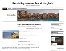 Tablet Screenshot of iberotelaquamarineresort.wordpress.com