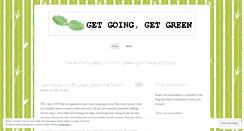 Desktop Screenshot of mygreenadventure.wordpress.com