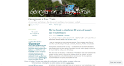 Desktop Screenshot of georgiaonafasttrain.wordpress.com