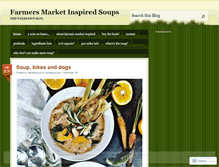 Tablet Screenshot of farmersmarketsoup.wordpress.com