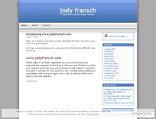 Tablet Screenshot of jodyfransch.wordpress.com