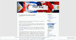 Desktop Screenshot of fhef.wordpress.com