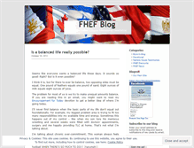 Tablet Screenshot of fhef.wordpress.com