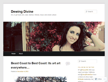 Tablet Screenshot of dewingdivine.wordpress.com