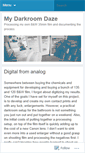 Mobile Screenshot of darkroomdaze.wordpress.com
