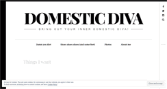 Desktop Screenshot of domesticdivalife.wordpress.com