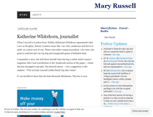 Tablet Screenshot of maryrussellwriter.wordpress.com