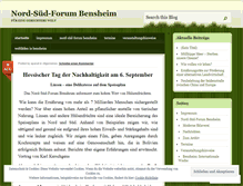 Tablet Screenshot of nordsuedforumbensheim.wordpress.com