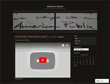 Tablet Screenshot of americanchurch.wordpress.com