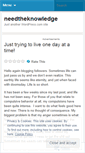 Mobile Screenshot of needtheknowledge.wordpress.com