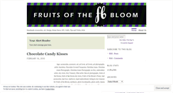 Desktop Screenshot of fruitsofthebloom.wordpress.com