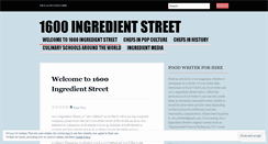 Desktop Screenshot of ingredientstreet.wordpress.com