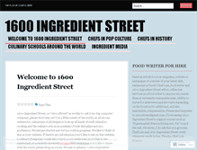 Tablet Screenshot of ingredientstreet.wordpress.com