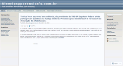 Desktop Screenshot of alemdasaparencias.wordpress.com
