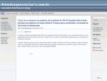 Tablet Screenshot of alemdasaparencias.wordpress.com