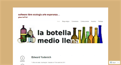Desktop Screenshot of botellamediollena.wordpress.com