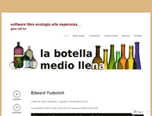 Tablet Screenshot of botellamediollena.wordpress.com