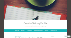 Desktop Screenshot of creativewritingforme.wordpress.com