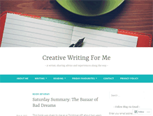 Tablet Screenshot of creativewritingforme.wordpress.com