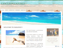 Tablet Screenshot of cancunpleasures.wordpress.com