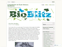 Tablet Screenshot of bioblitzuea.wordpress.com