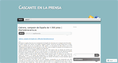 Desktop Screenshot of cascanteenlaprensa.wordpress.com