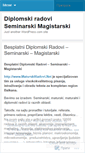 Mobile Screenshot of diplomskiradovi.wordpress.com